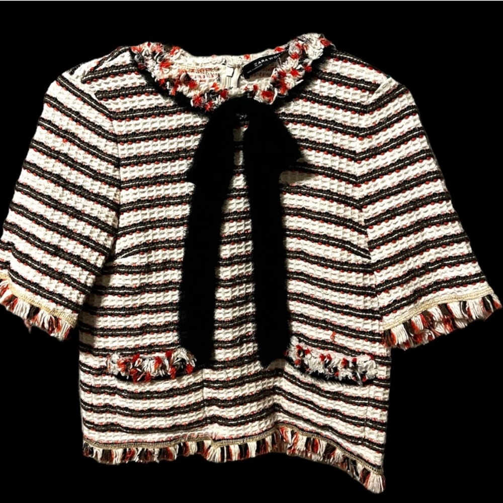 Zara Tweed Top Size XS